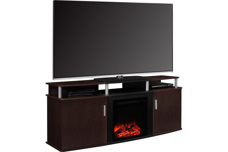 Elian tv deals stand with fireplace